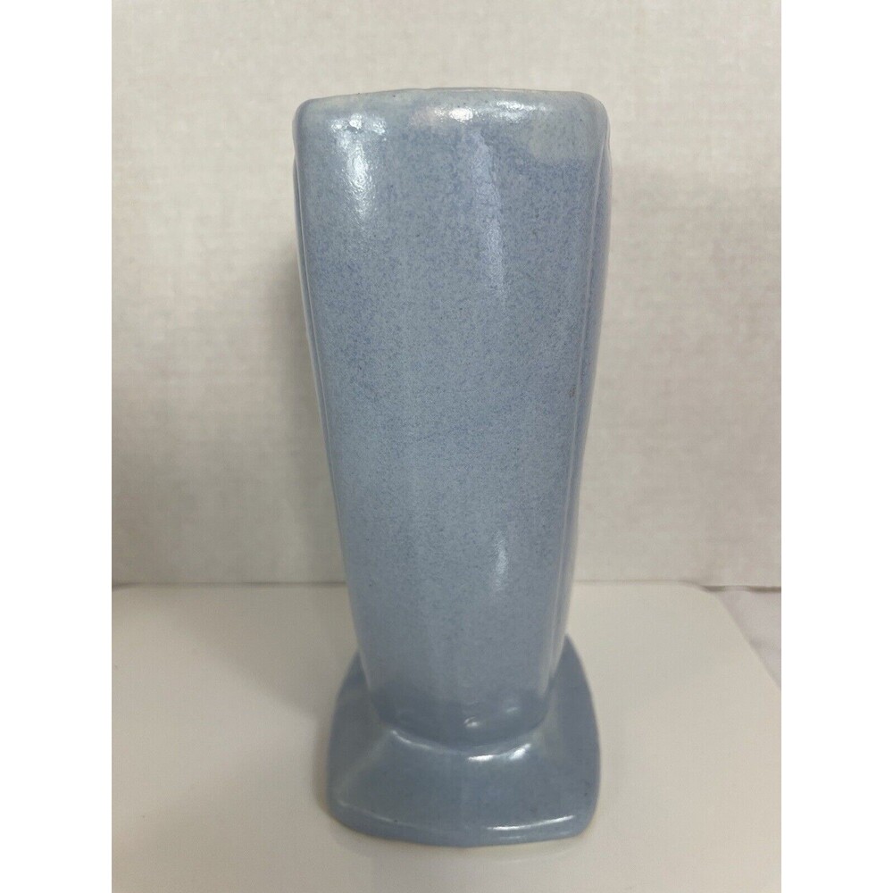Robinson Ransbottom Vase Art Pottery Gazelle Deer Blue Ceramic 230 MCM VTG Retro - Picture 6 of 16
